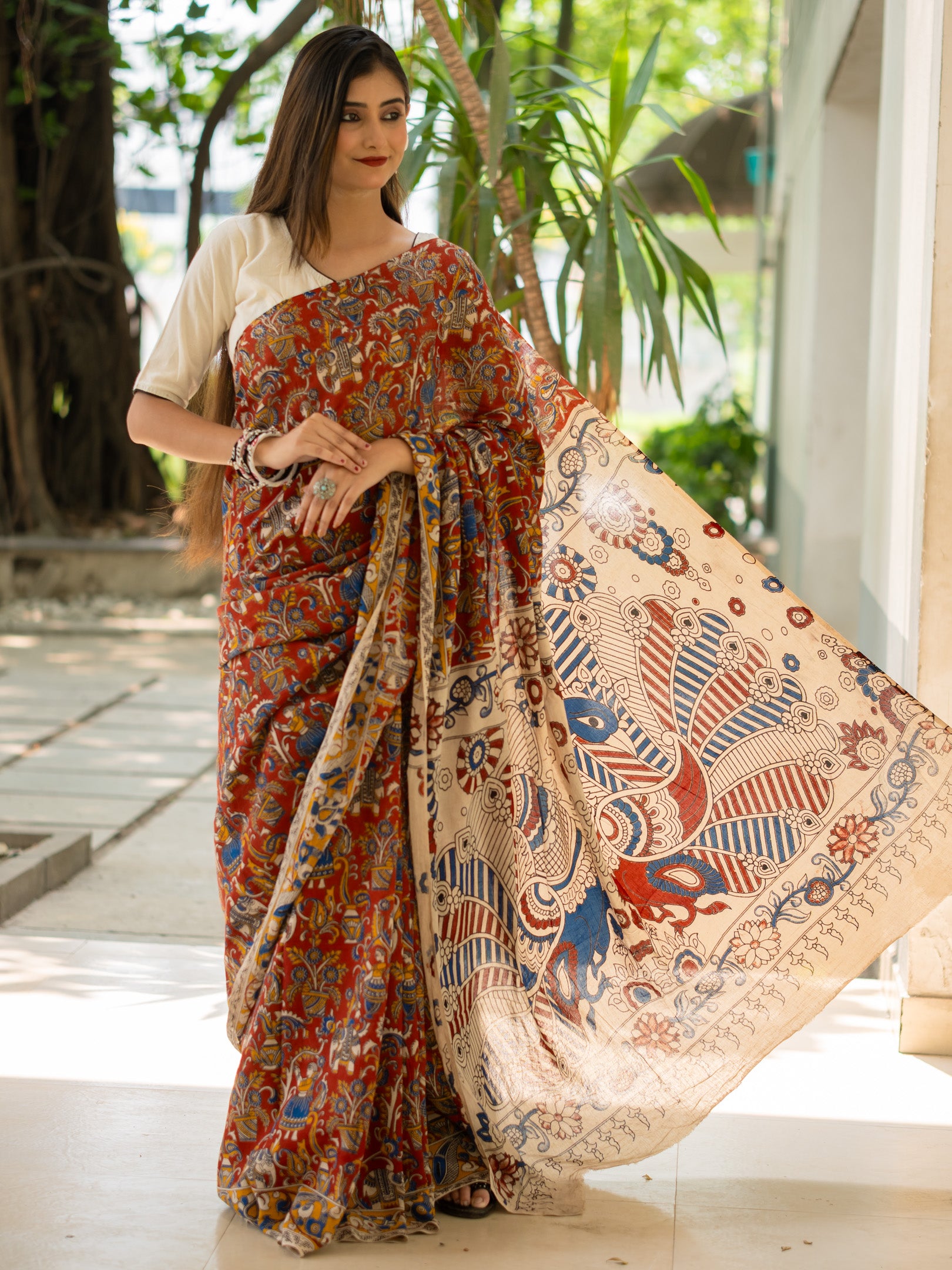 Egypt Kalamkari Saree