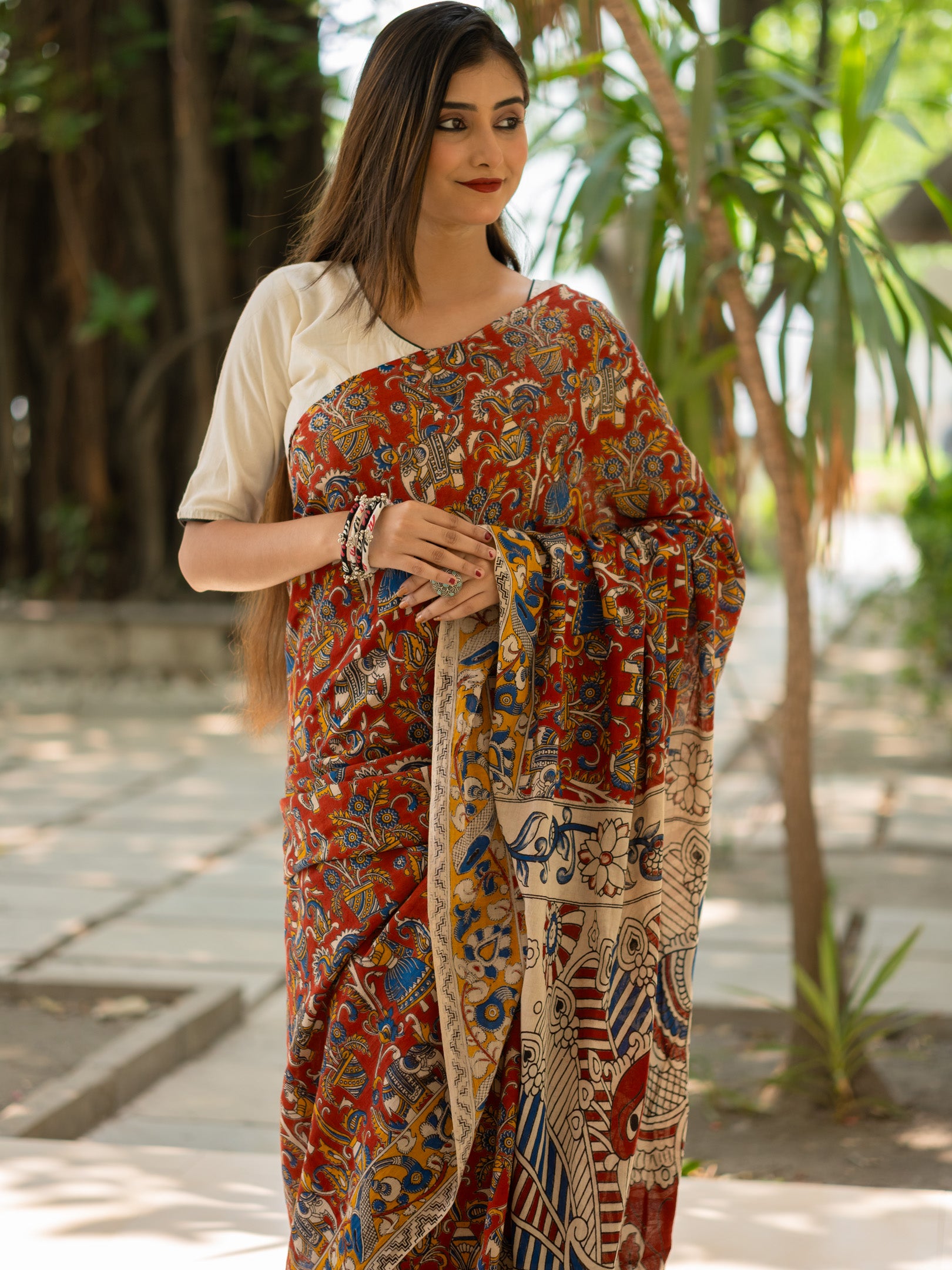 Egypt Kalamkari Saree