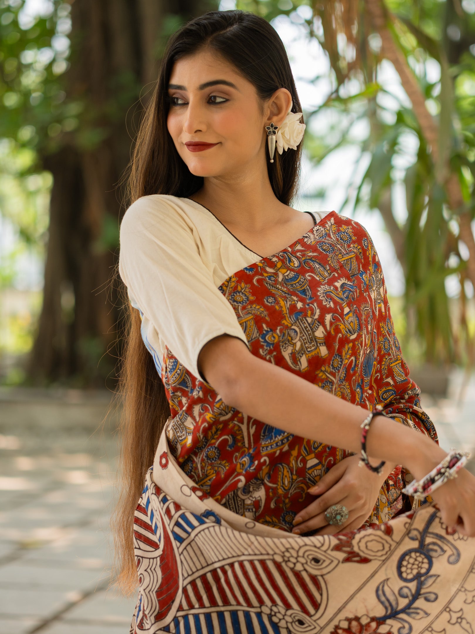 Egypt Kalamkari Saree