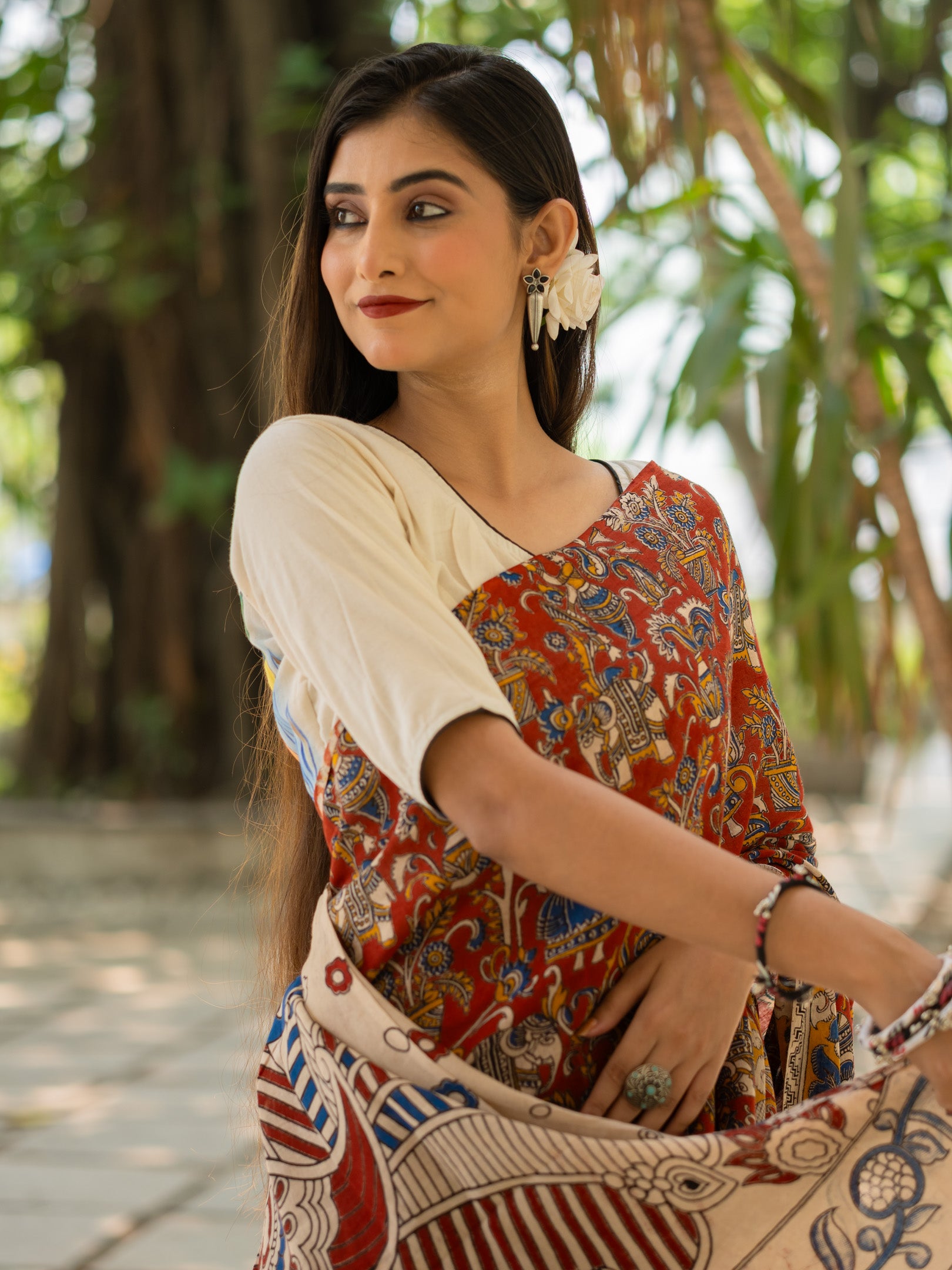 Egypt Kalamkari Saree