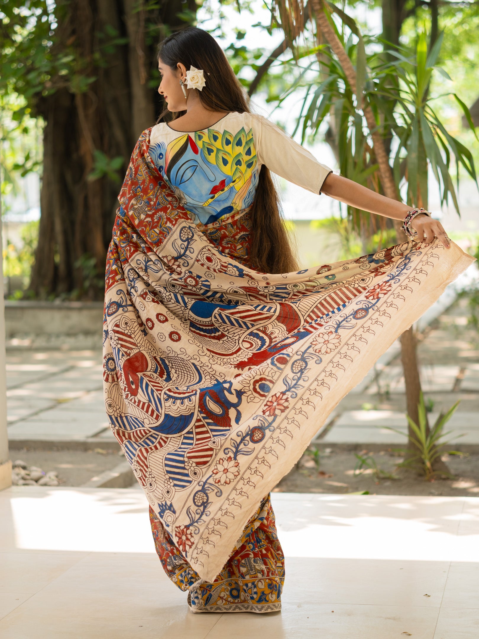 Egypt Kalamkari Saree