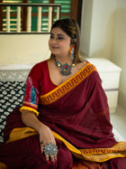 Burn Rose Saree