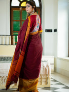 Burn Rose Saree