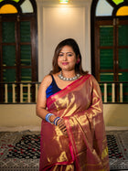 Gold Yellow with Rani Pink Border