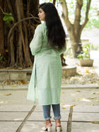 Sea Mist Sequence Cotton Dress