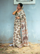 Courtyard Kalamkari Silk Sare
