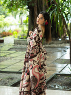 Kalamkari Cotton Saree — Cocoa Rose
