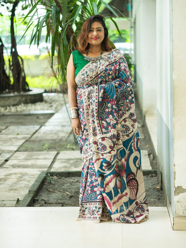 Nakhita Kalamkari Cotton Saree
