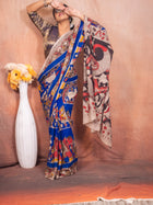 Aviary Kalamkari Cotton Saree