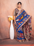 Aviary Kalamkari Cotton Saree