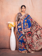 Aviary Kalamkari Cotton Saree