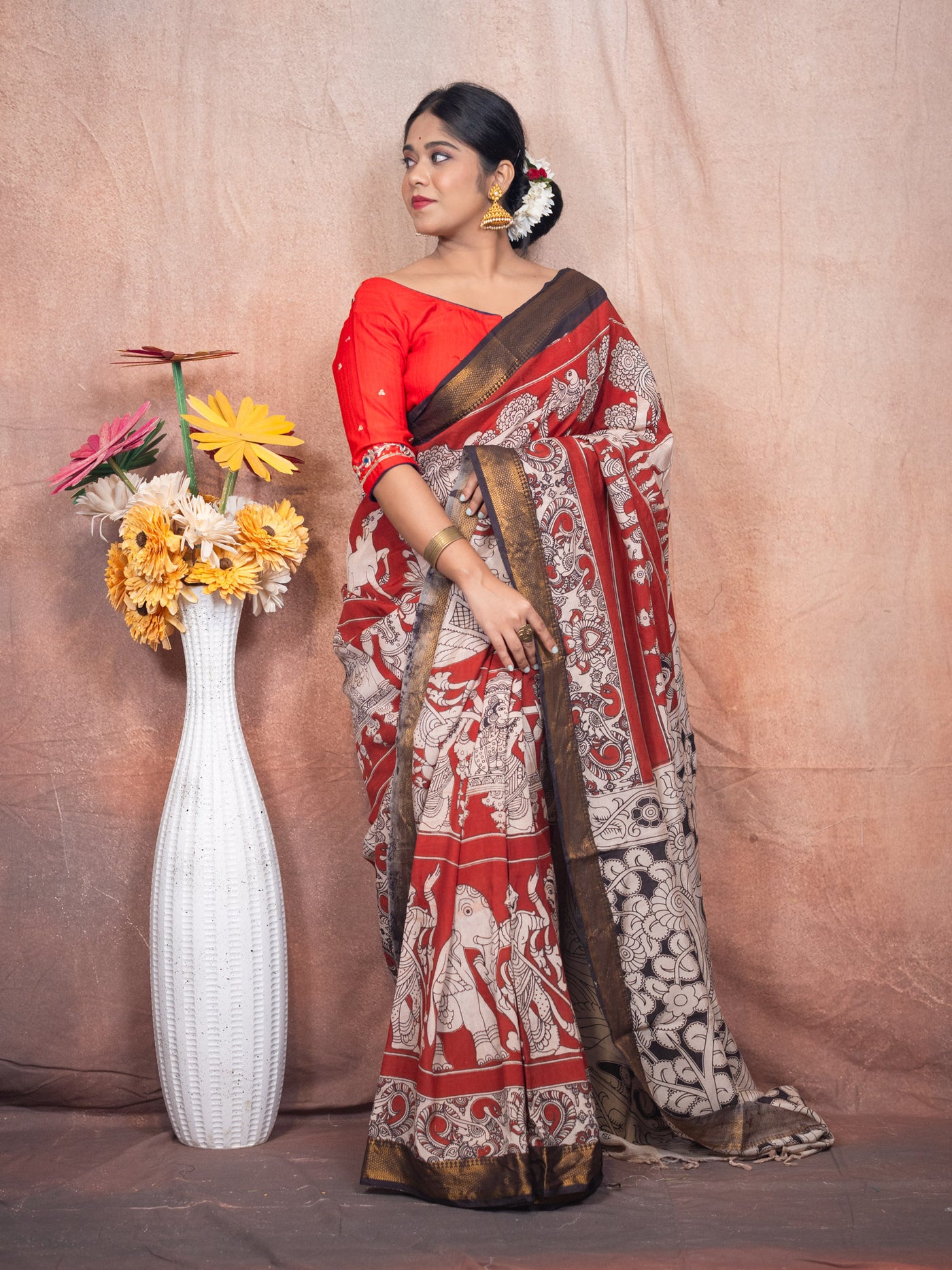 Nizam’s Muse Silk Saree - Uttariya
