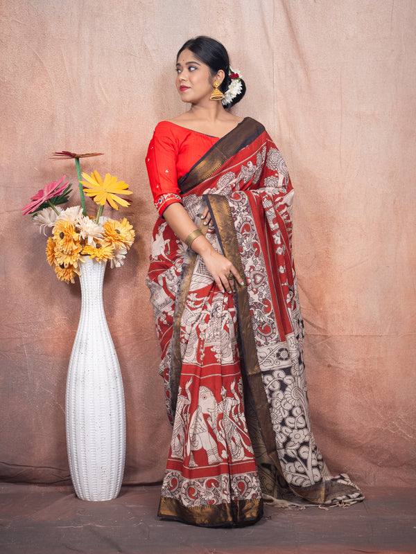 Nizam’s Muse Silk Saree - Uttariya