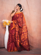 Chocolate Handloom Silk Saree