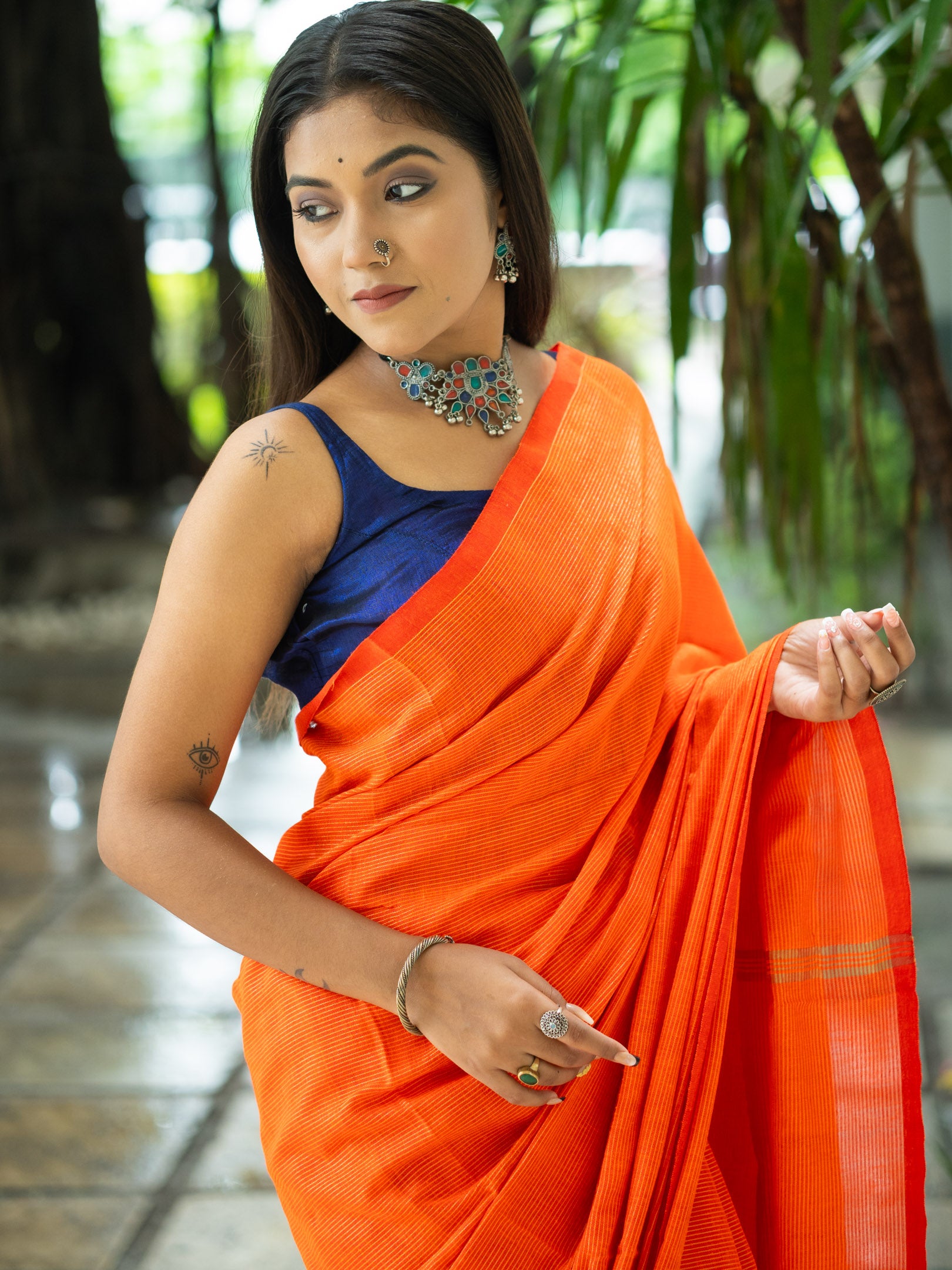 Saffron Saree