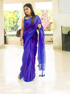 Peacock Blue Saree - Uttariya