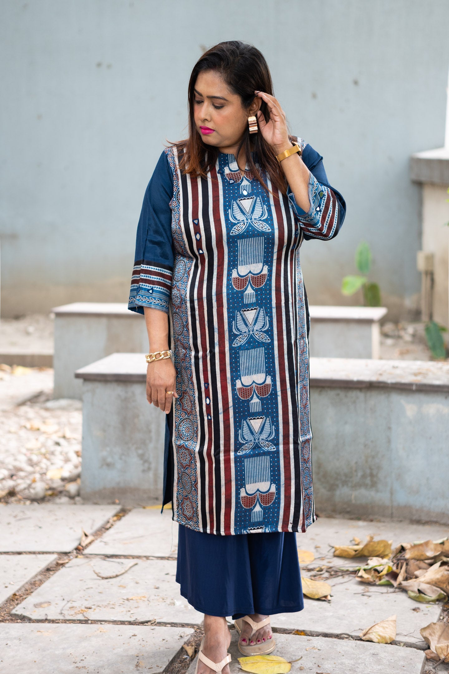 Blue witha Kurta