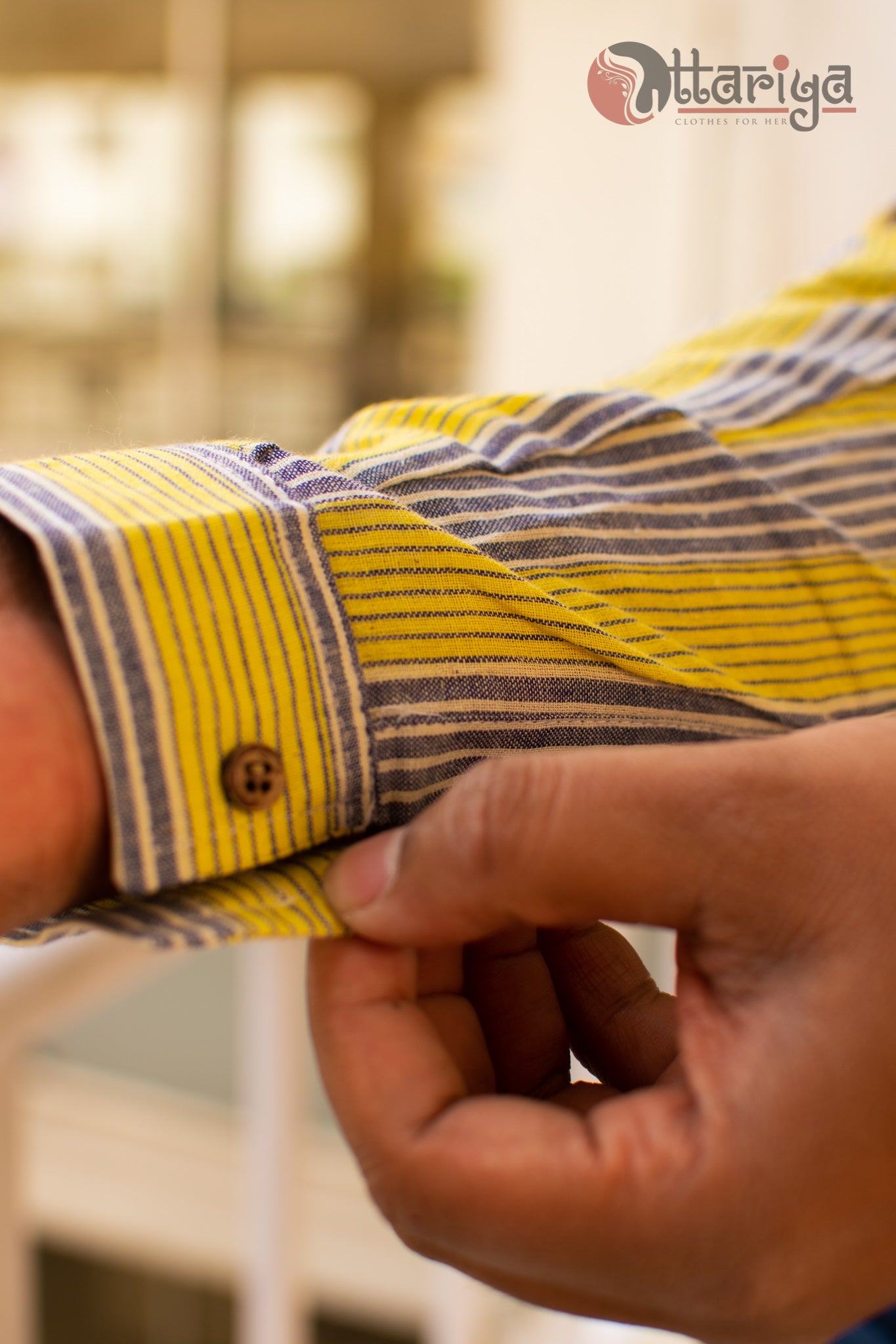 Cotton Handloom slimfit shirt - Uttariya