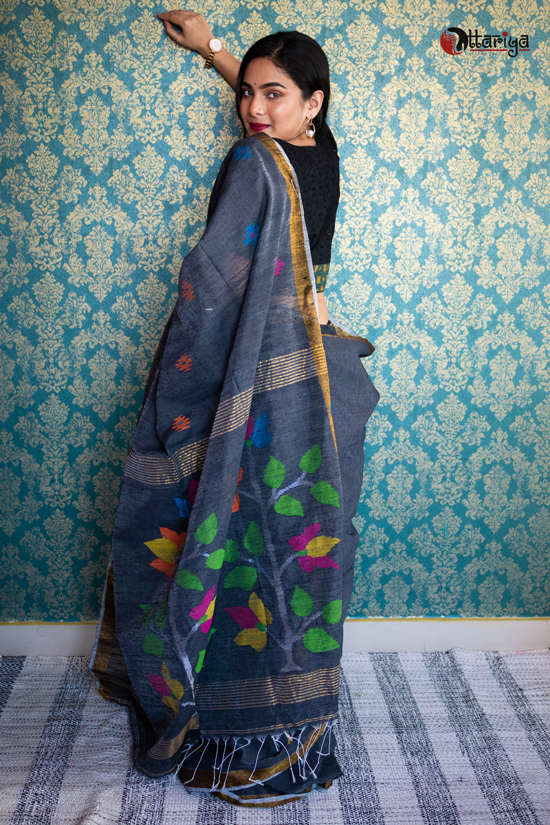 Tarini Matka silk jamdani Saree