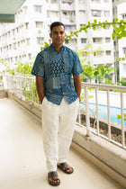 Cool Indigo weekend short sleeve shirt - Uttariya