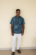 Cool Indigo weekend short sleeve shirt - Uttariya