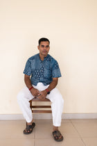 Cool Indigo weekend short sleeve shirt - Uttariya