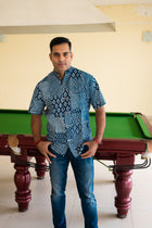 Cool Indigo weekend short sleeve shirt - Uttariya