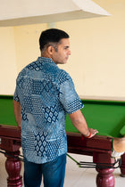 Cool Indigo weekend short sleeve shirt - Uttariya