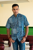 Cool Indigo weekend short sleeve shirt - Uttariya