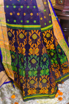 Mid Night Blue Jamdani Saree - Uttariya