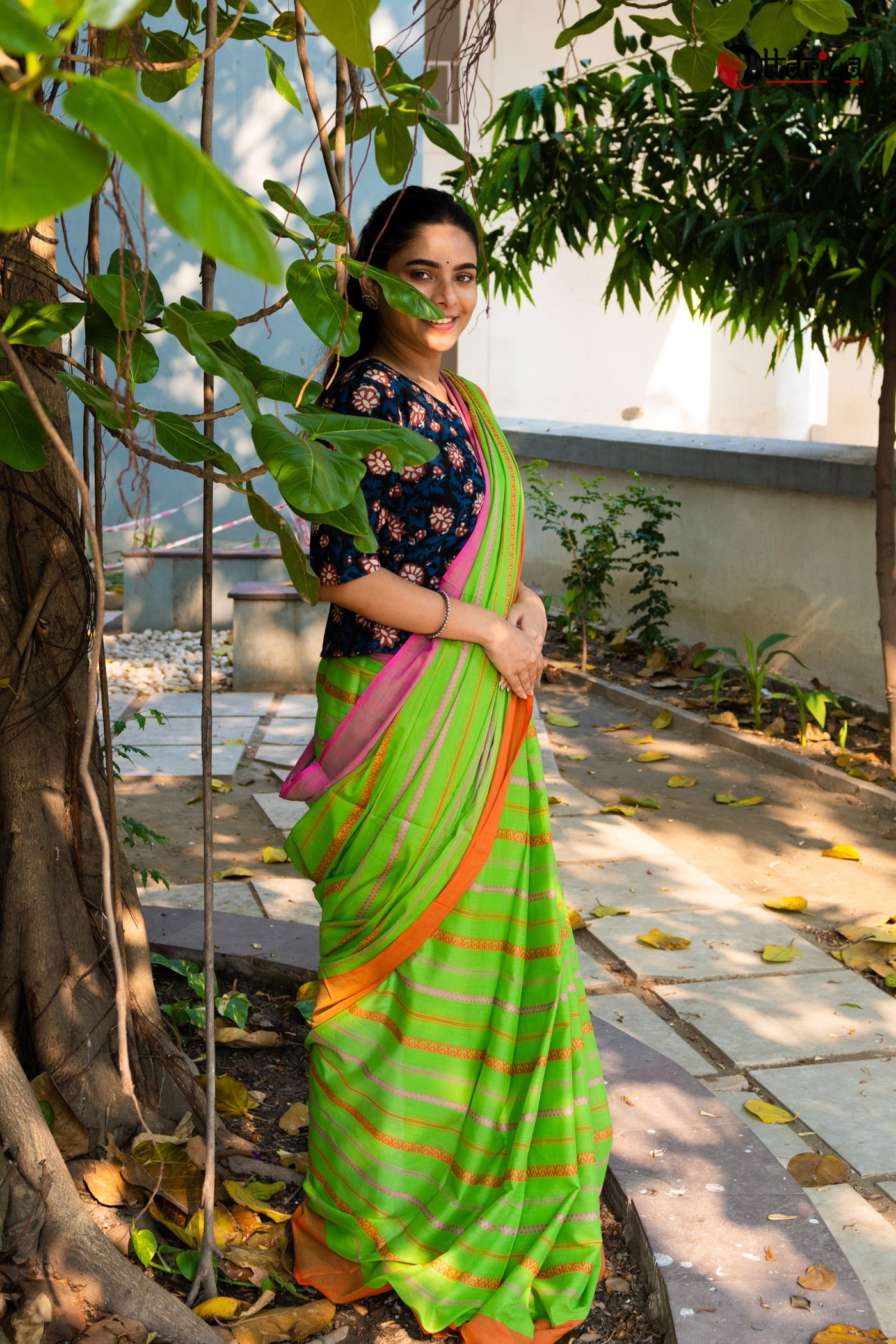 Peace of eye Saree - Uttariya