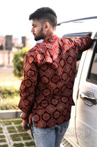 Ajrakh Sirts For Men - Uttariya