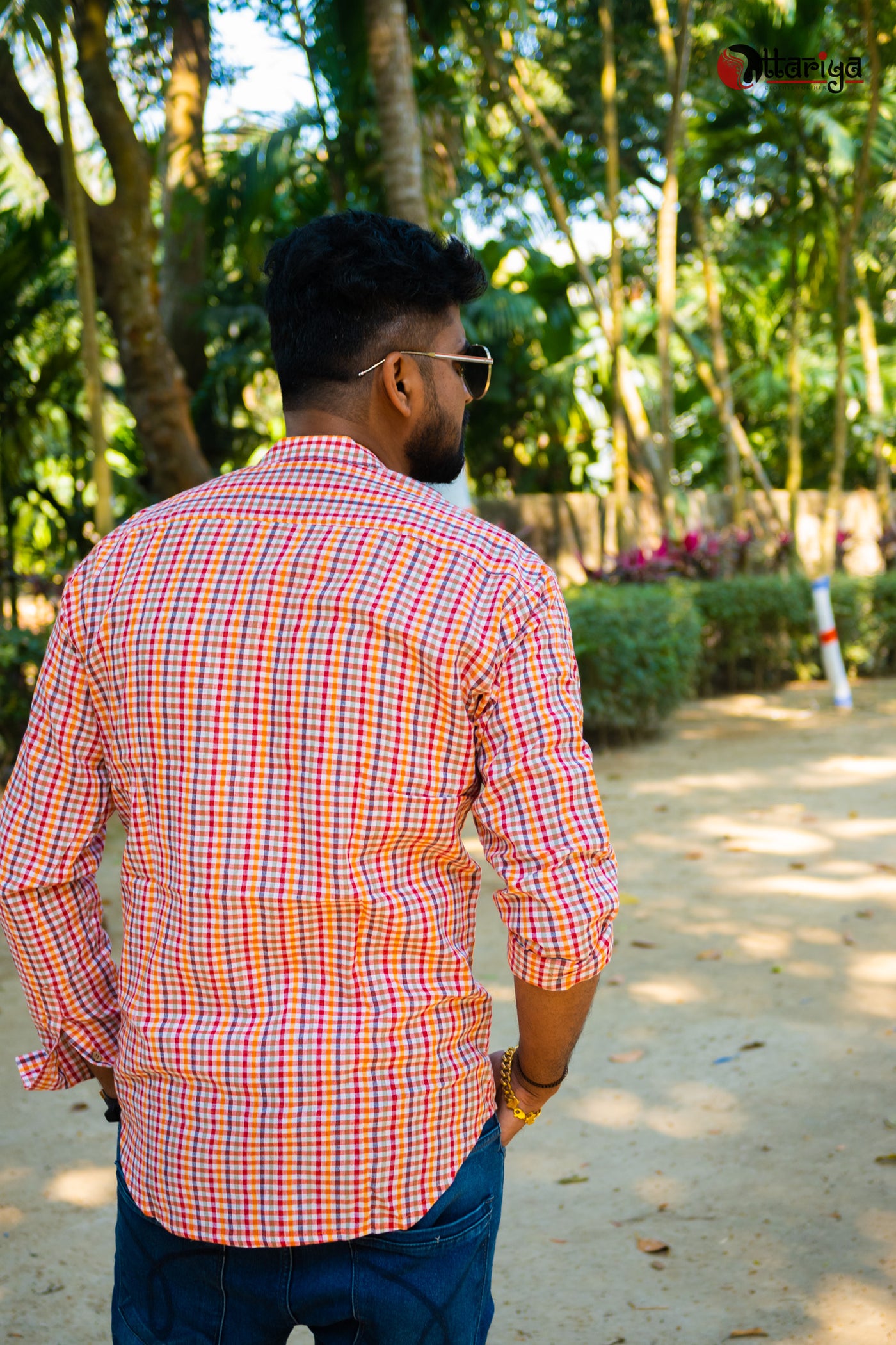 Handloom Cotton Check Shirt - Uttariya