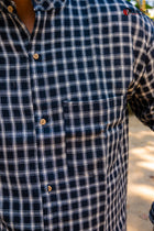 Black Handloom Cotton Shirt - Uttariya