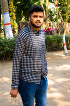 Black Handloom Cotton Shirt - Uttariya