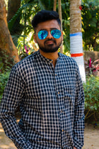 Black Handloom Cotton Shirt - Uttariya