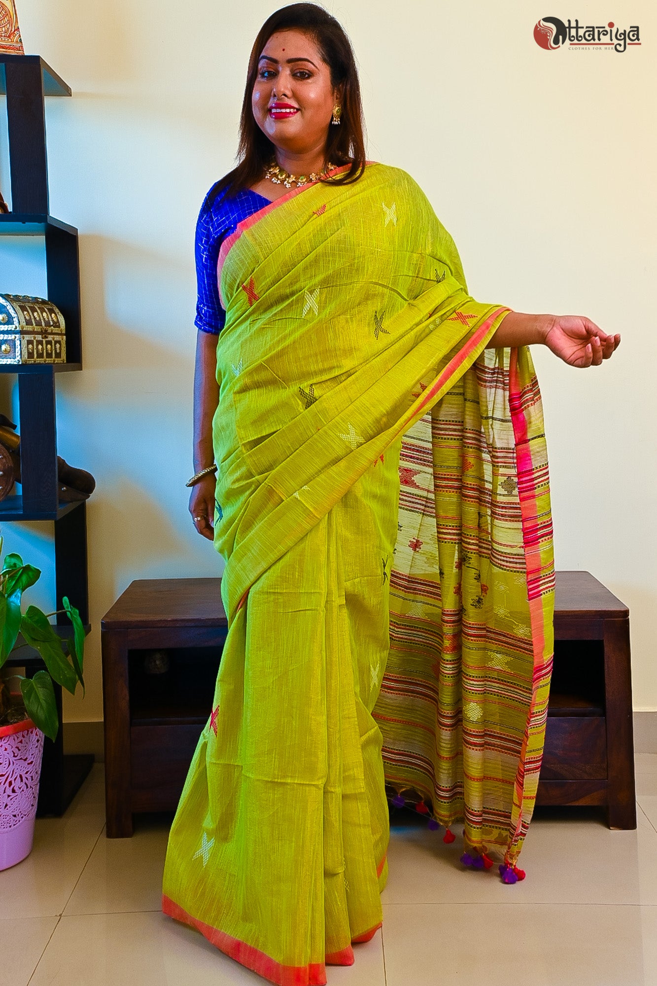 Bhujoudi Silk Saree - Uttariya