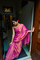 Piyaji Makhmal Saree - Uttariya
