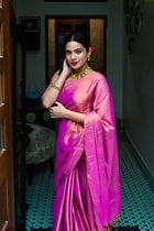 Piyaji Makhmal Saree - Uttariya