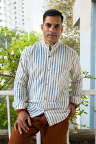 Handloom Black & white check shirt - Uttariya