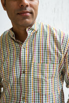 Pure cotton handloom check shirt - Uttariya