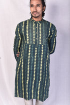 Forest Green Long Kurta - Uttariya