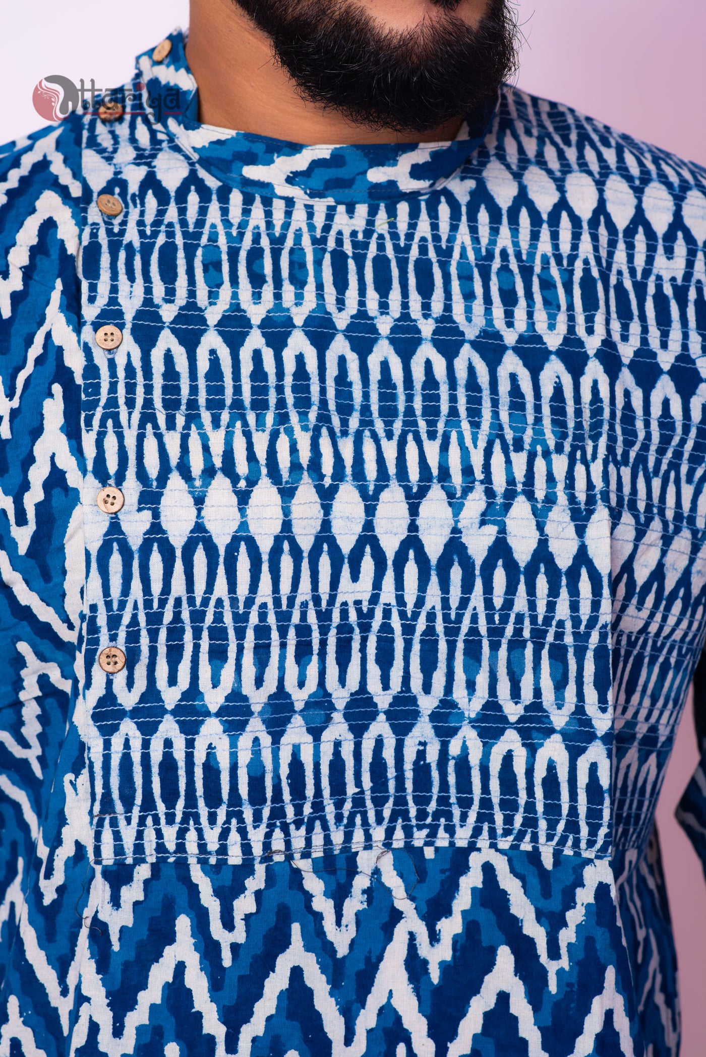 Zig Indigo kurta - Uttariya