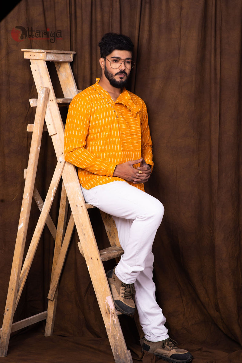 Organic Ikkat Kurta - Uttariya
