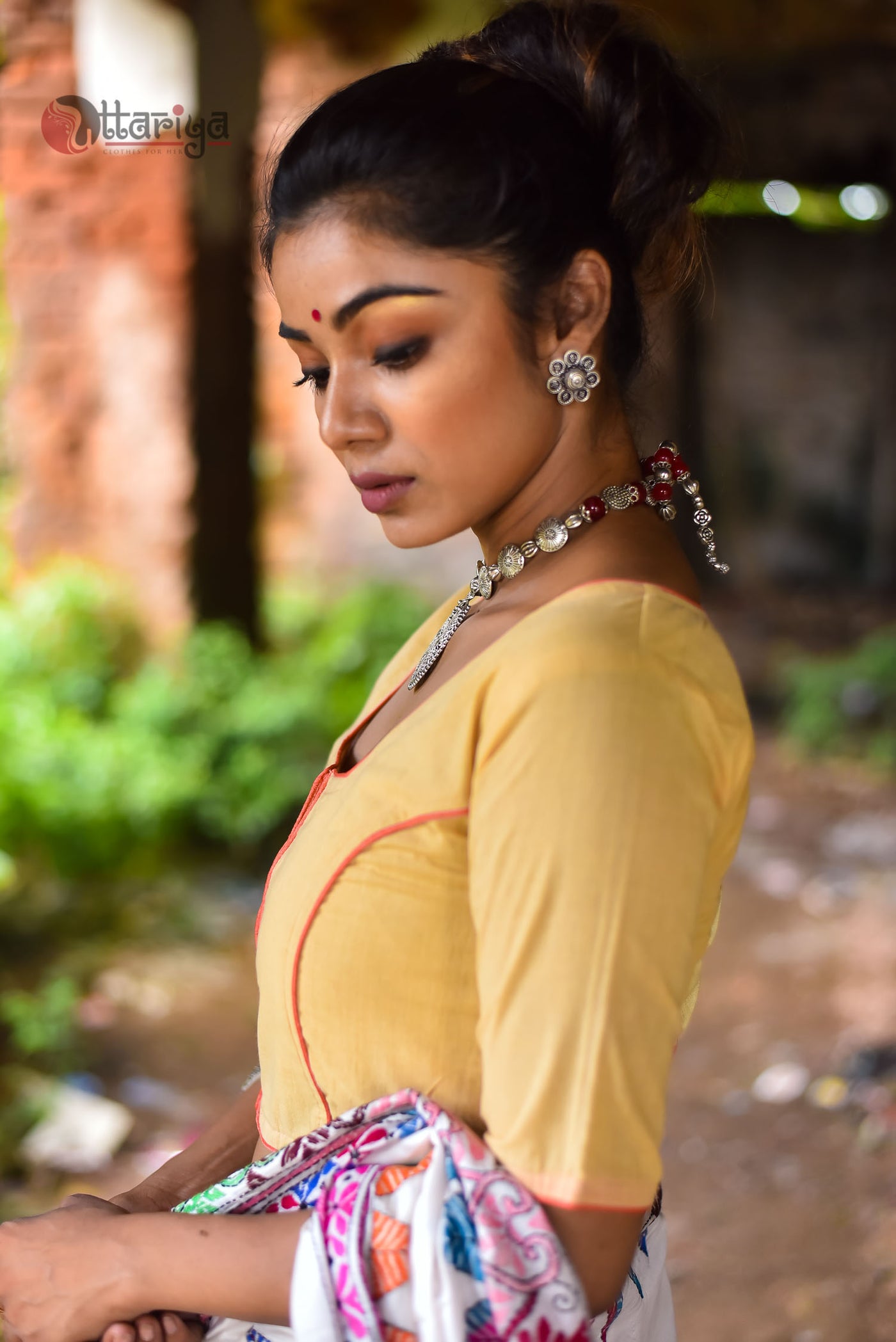 Naari Yellow Designer Blouse