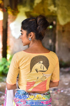 Naari Yellow Designer Blouse