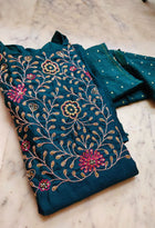 Pure silk zardousi suit - Uttariya