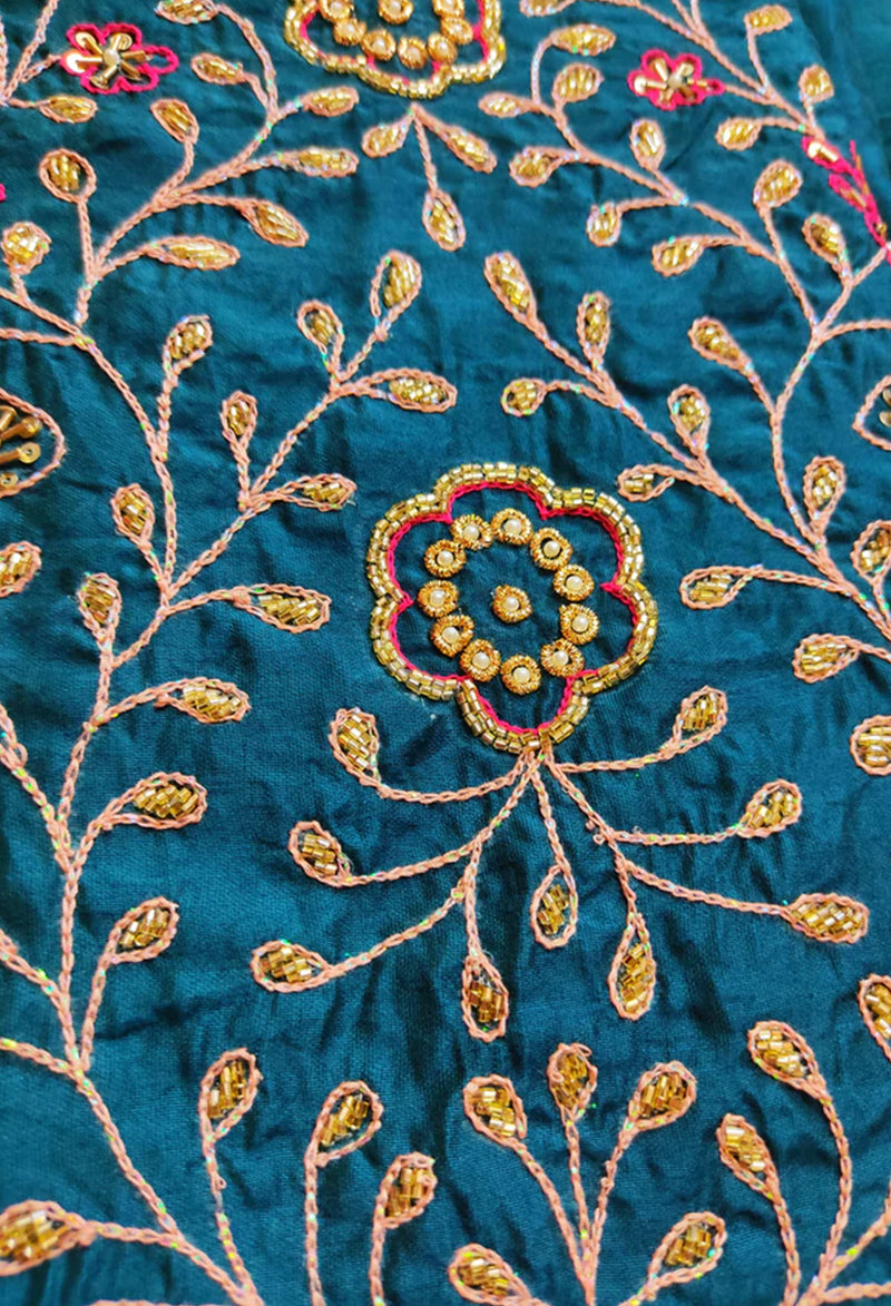 Pure silk zardousi suit - Uttariya