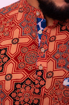 Choco Ajrakh Shirt - Uttariya