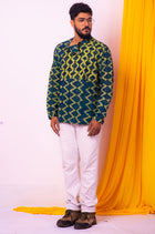 Denim Cotton Kurta for Men - Uttariya